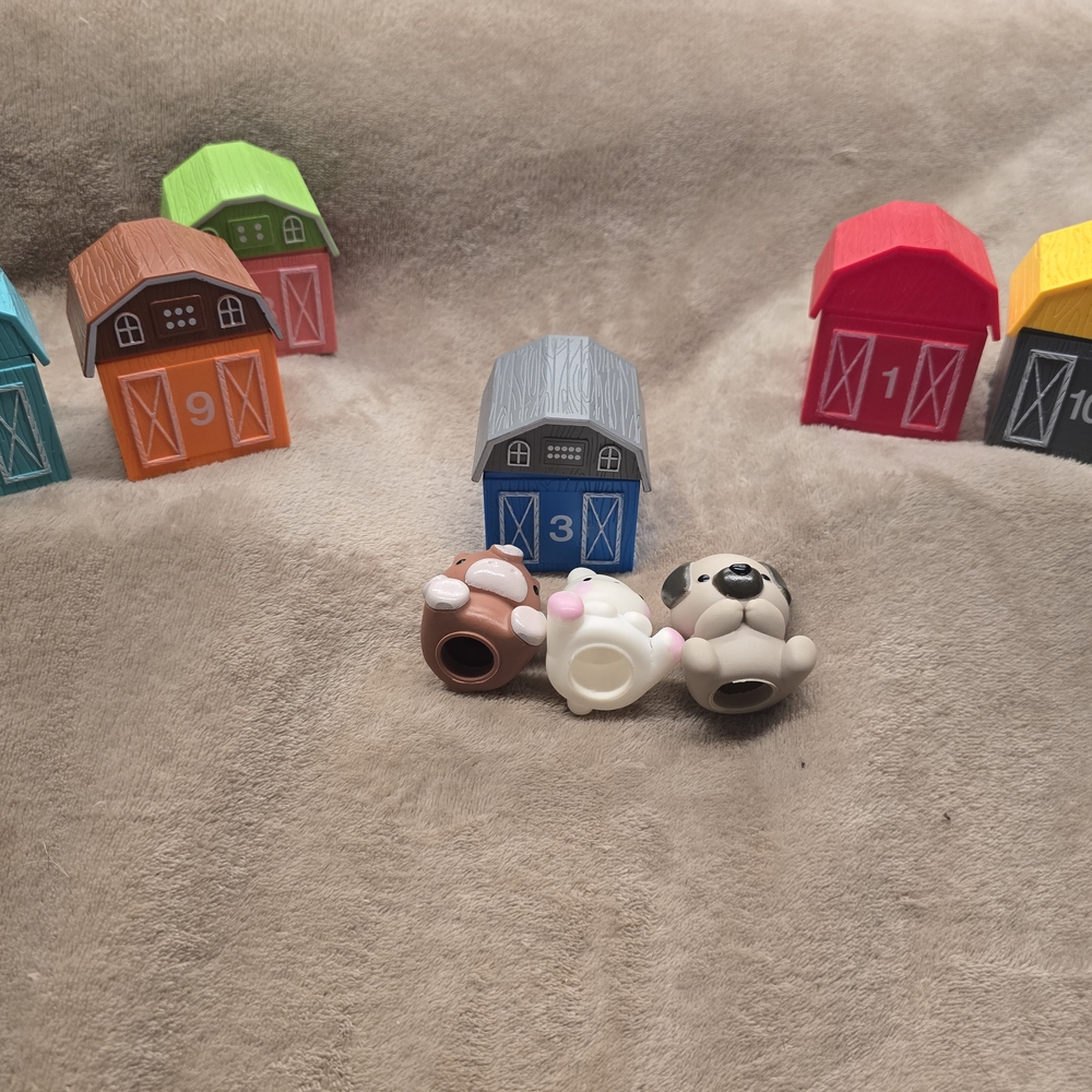 Learning Resources Peekaboo Learning Farm set. Pieces For Replacement